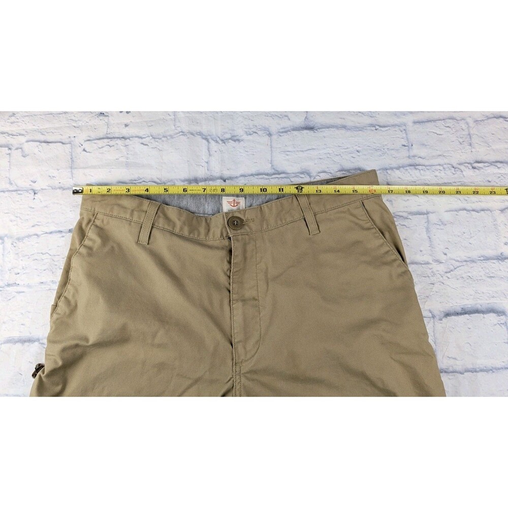 Dockers Men Pants Classic Fit Beige Lightweight Flat Front 34 X 29 Side Pocket - Picture 6 of 8